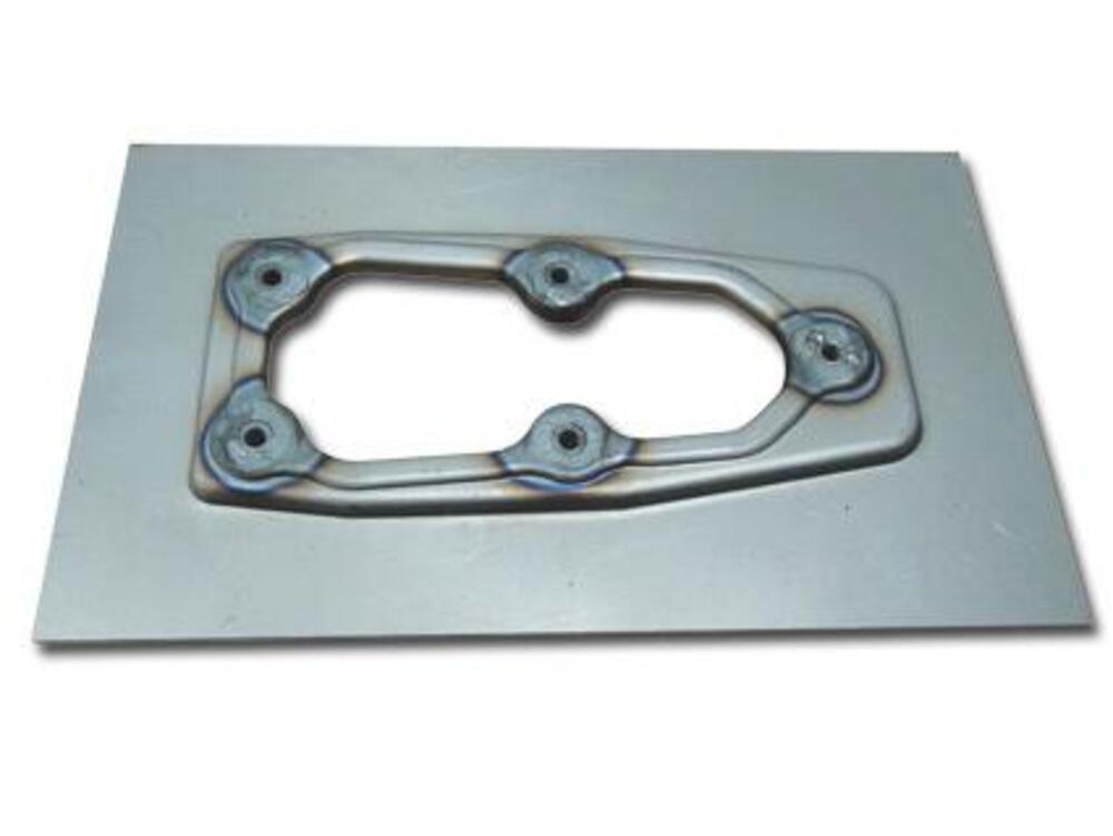 Piastra pompa benzina Harley da saldare Custom Chr 