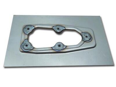 Piastra pompa benzina Harley da saldare Custom Chr 