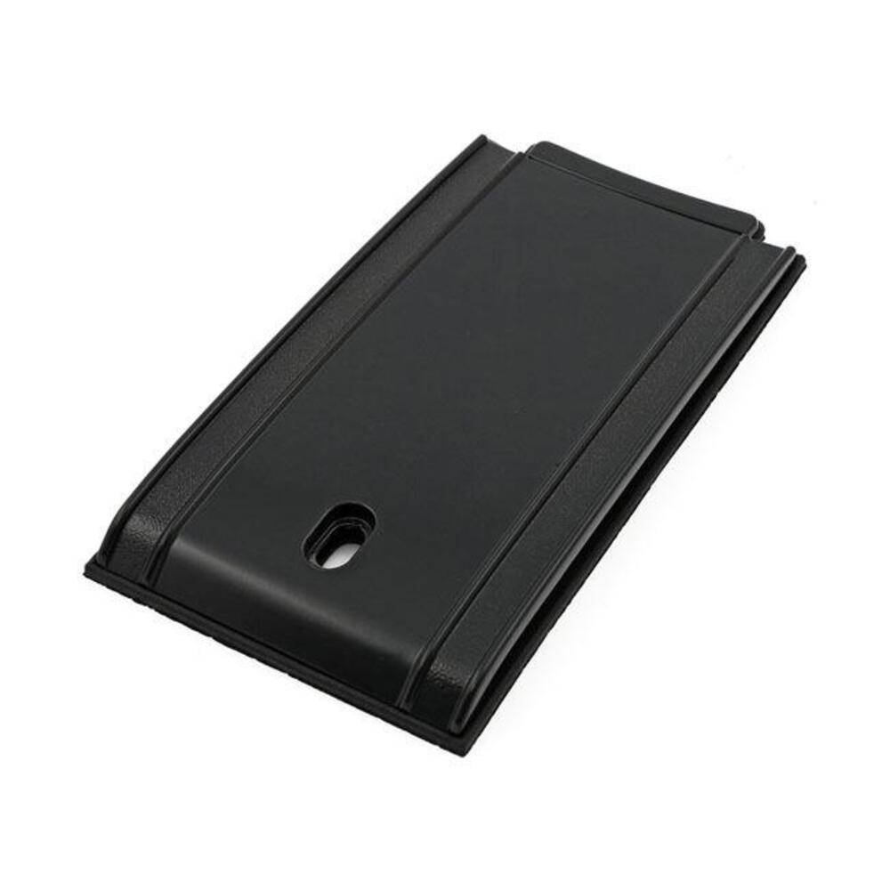 Inserto inferiore cruscotto liscio nero per Softai 