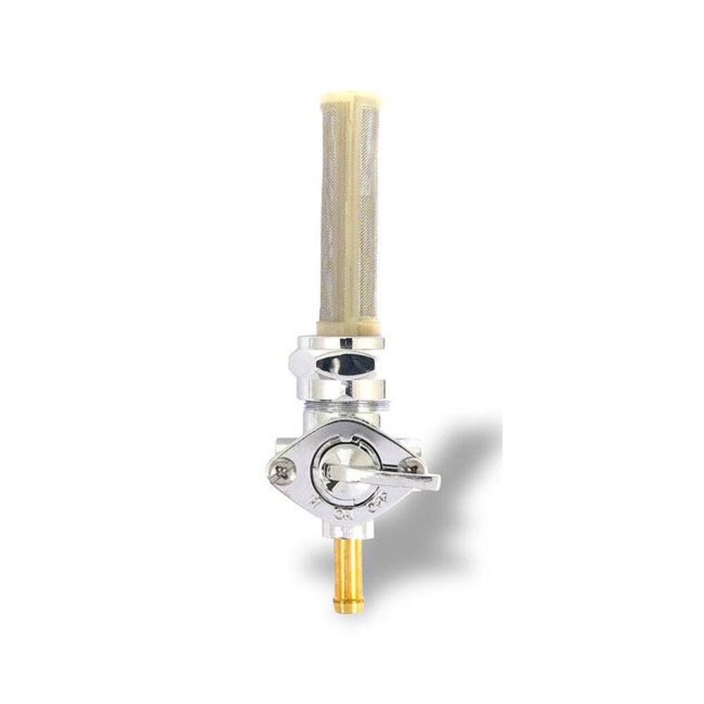 Rubinetto benzina 22mm cromato Motorcycle Storehou 
