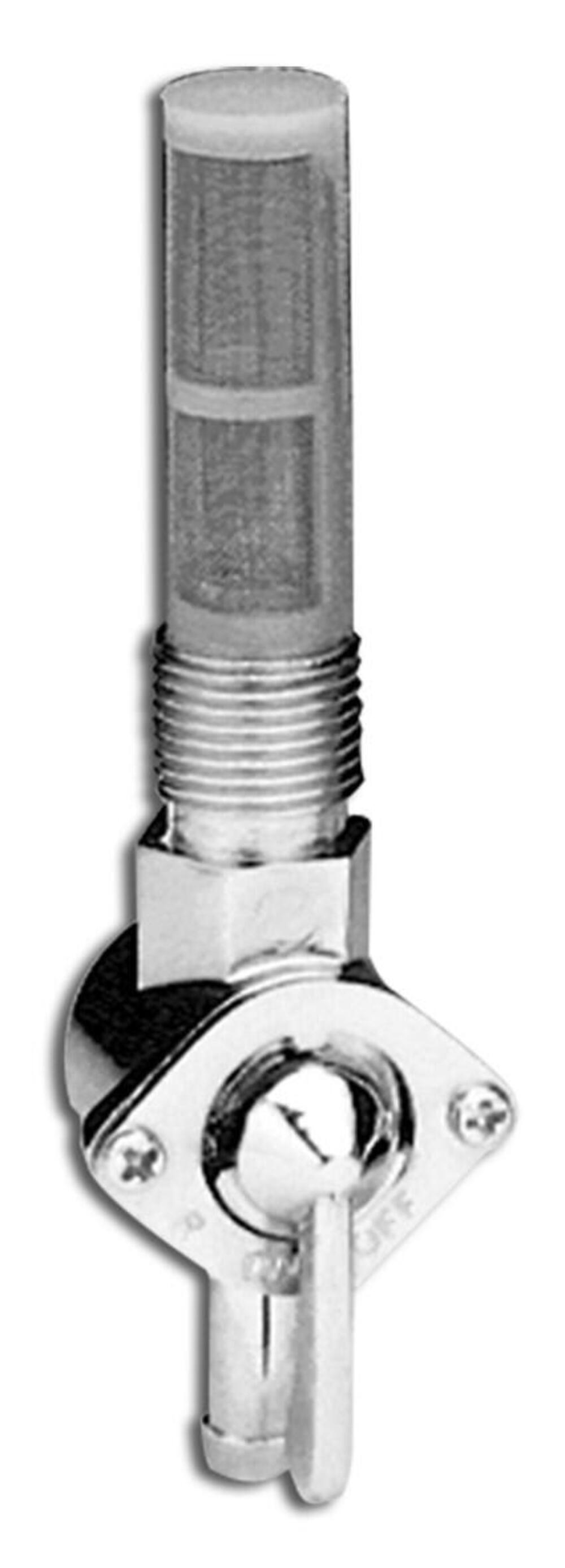 Rubinetto benzina 3/8" cromato Custom Chrome 