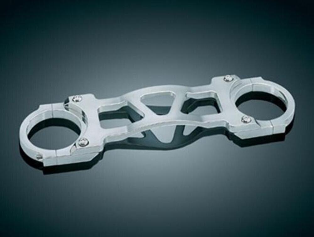 Piastra stabilizzatrice cromata Per Dyna Wide Glid 