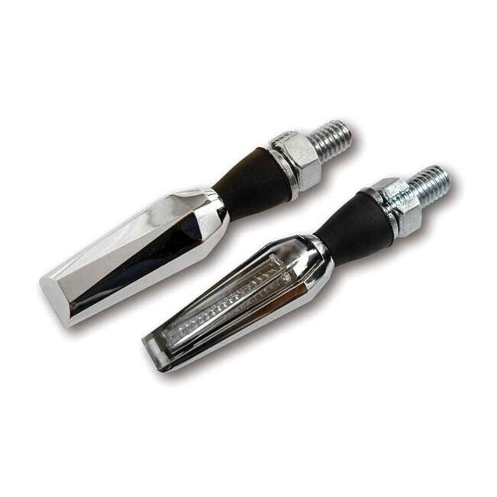 Frecce a led Falcon cromate lenti chiare omologate 