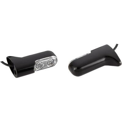 Frecce a led posteriori Arlen Ness nere lenti chia