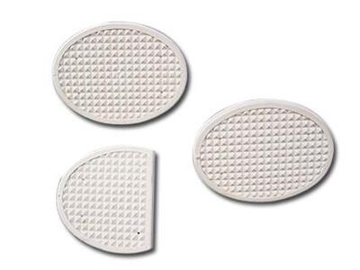 Tappetini bianchi per pedali freno e frizione per 