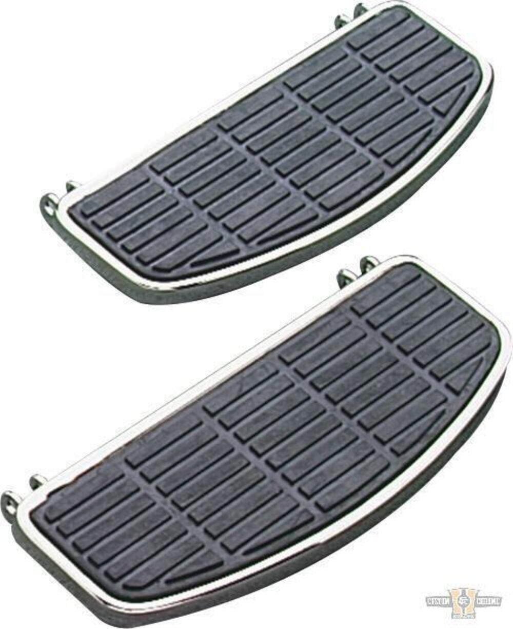 Pedane guidatore non ammortizzate cromate Per FL d 