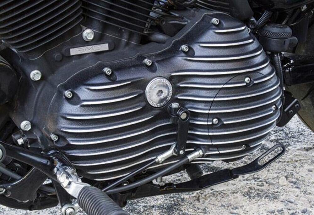 Coperchio primaria Ribster nero cut Per Sportster EMD