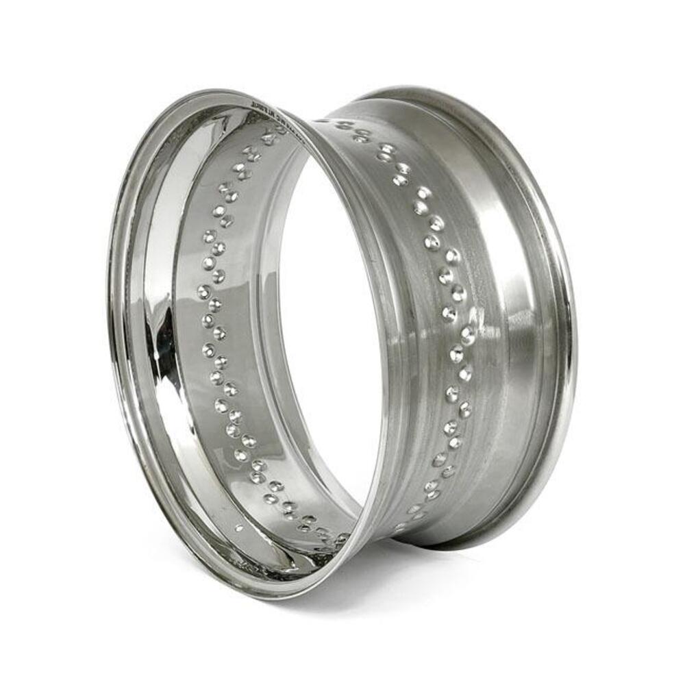 Cerchione 17x6 - 80 fori - inox lucido TTS 