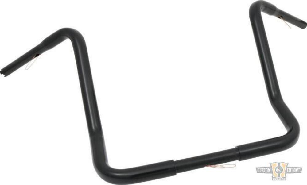 Manubrio Ape Hanger 1-1/4" alto 17" FLHT nero Dres Santee