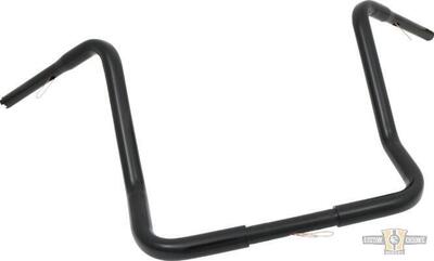 Manubrio Ape Hanger 1-1/4" alto 17" FLHT nero Dres Santee