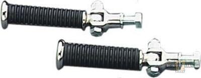 Pedaline gomma e cromo con supporto a snodo Custo 