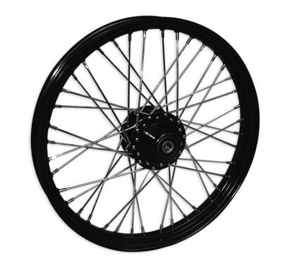 Ruota anteriore 21 x 2,15 - 40 raggi nera Custom C 