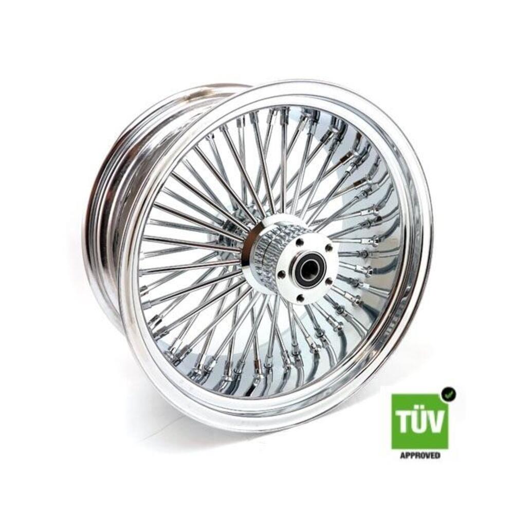 Ruota posteriore cromata Big Spoke 48 raggi 18”x 8 