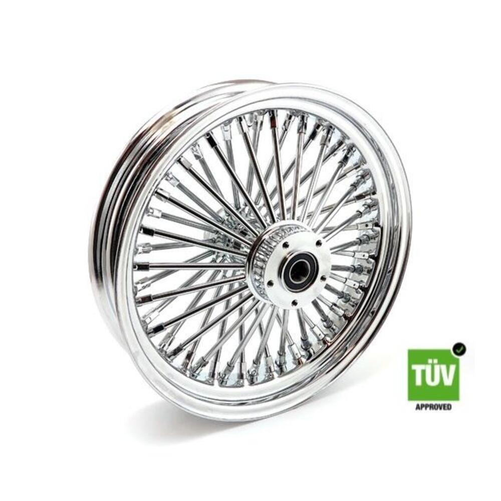 Ruota anteriore cromata Big Spoke 48 raggi 16”x 3, 