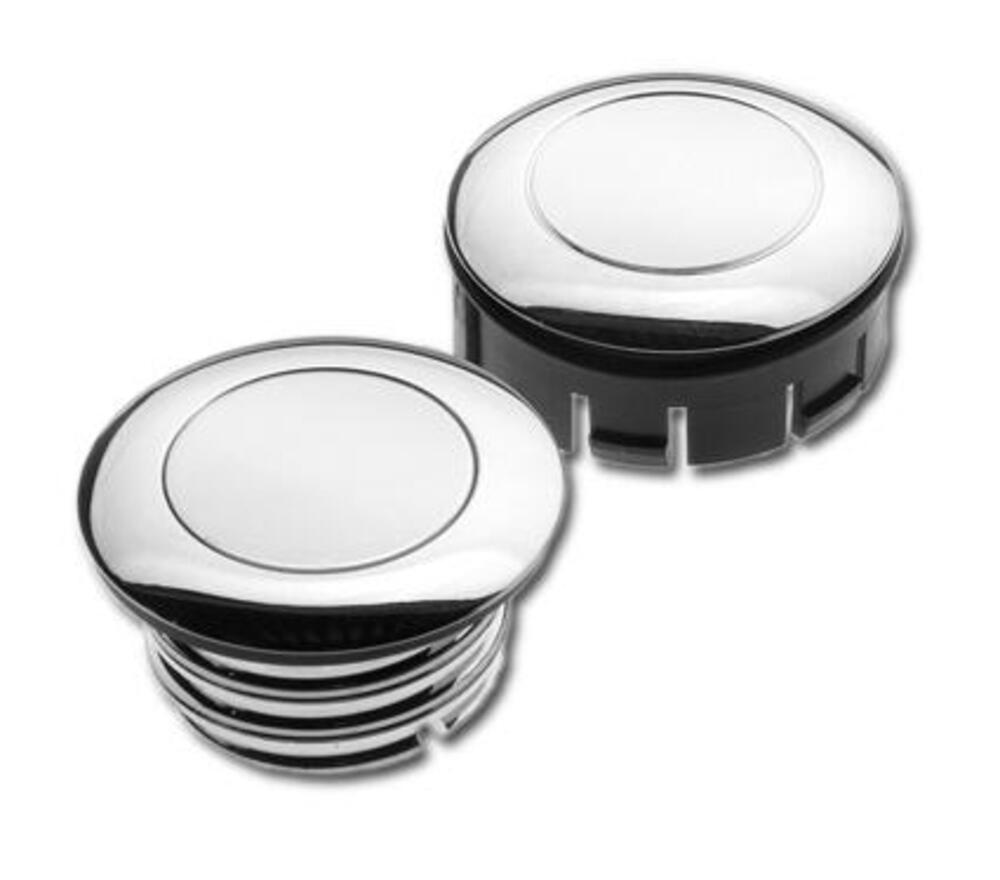 Tappi benzina POP-UP cromati per Dyna e Softail 9 