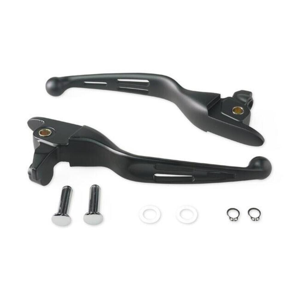 Leve freno e frizione nere con 3 asole per Touring Drag Specialties