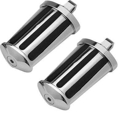 Pedaline gomma e cromo per guidatore ovali Custom 