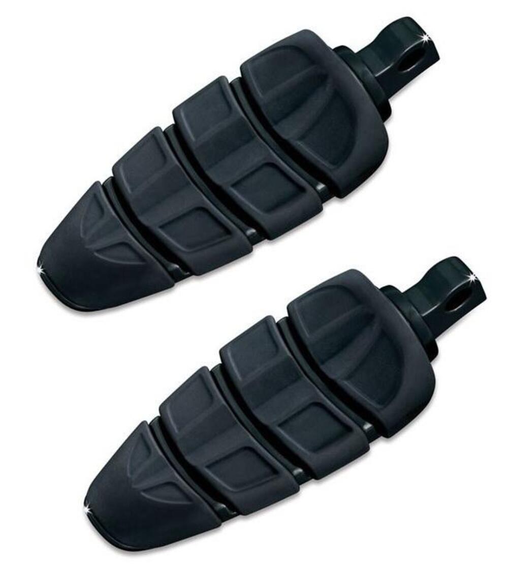 Pedaline Kuryakyn Kinetic nere con adattatore masc 