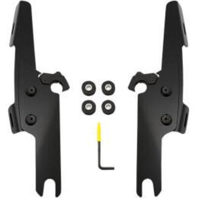 Kit sgancio rapido nero per parabrezza Memphis Fat 