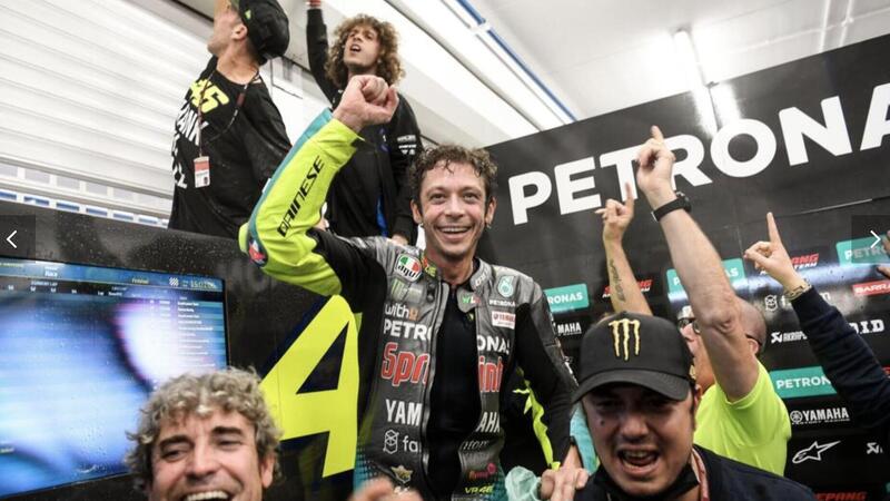 DopoGP Valencia 2021: Bagnaia chiude col botto, Valentino con allegria [VIDEO]