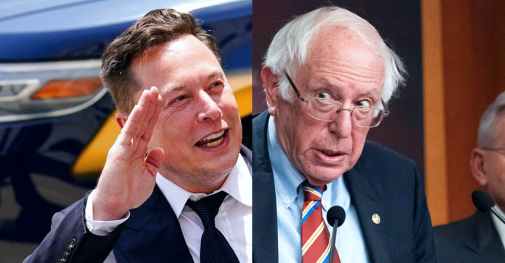 Musk trolla Sanders sulle tasse: &ldquo;Sei ancora vivo? Se vuoi che venda altre azioni Tesla basta dirlo&rdquo;