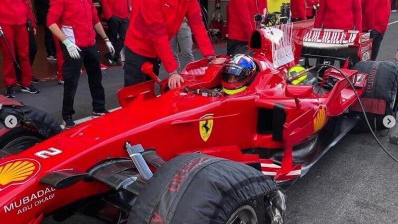 F1, Juan Pablo Montoya sulla Ferrari F2008 al Mugello