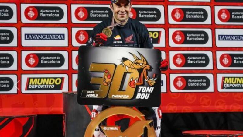 Pi&ugrave; di Vale, Marquez, Lorenzo e Stoner insieme: Toni Bou ha fatto 30 [VIDEO]