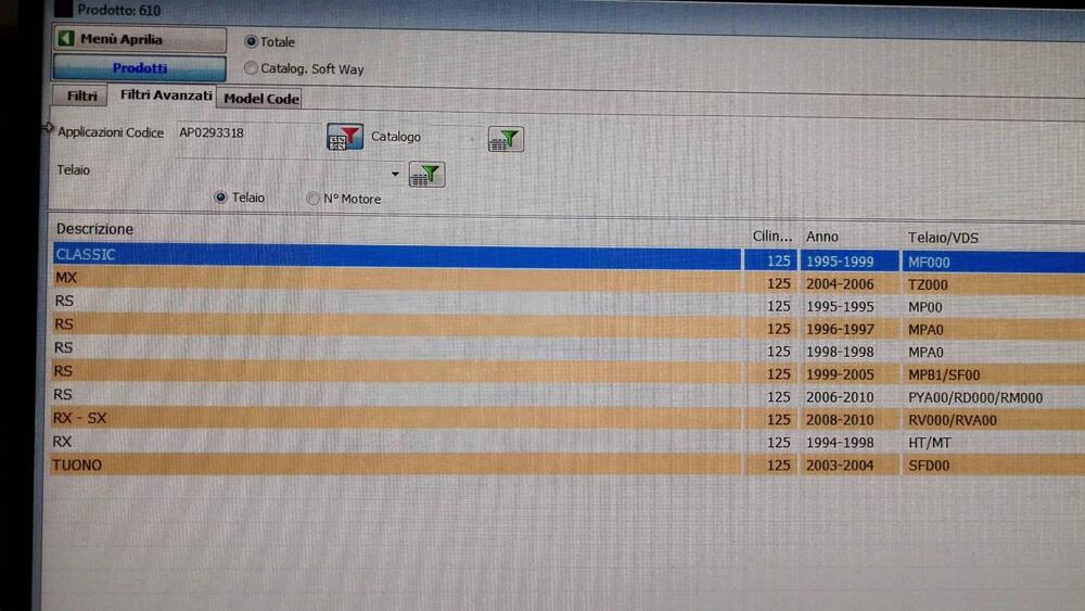 SERIE GUARNIZIONI PER TUTTE LE APRLIA 125 2T Aprilia (2)