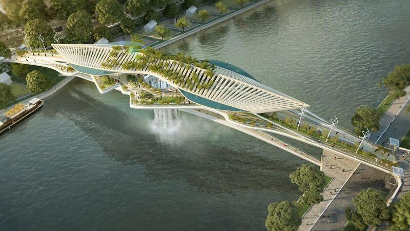 Babylon Bridge: il ponte futuristico creato per Parigi 