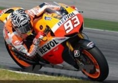 Test MotoGP a Sepang. Solo Marquez davanti a Rossi