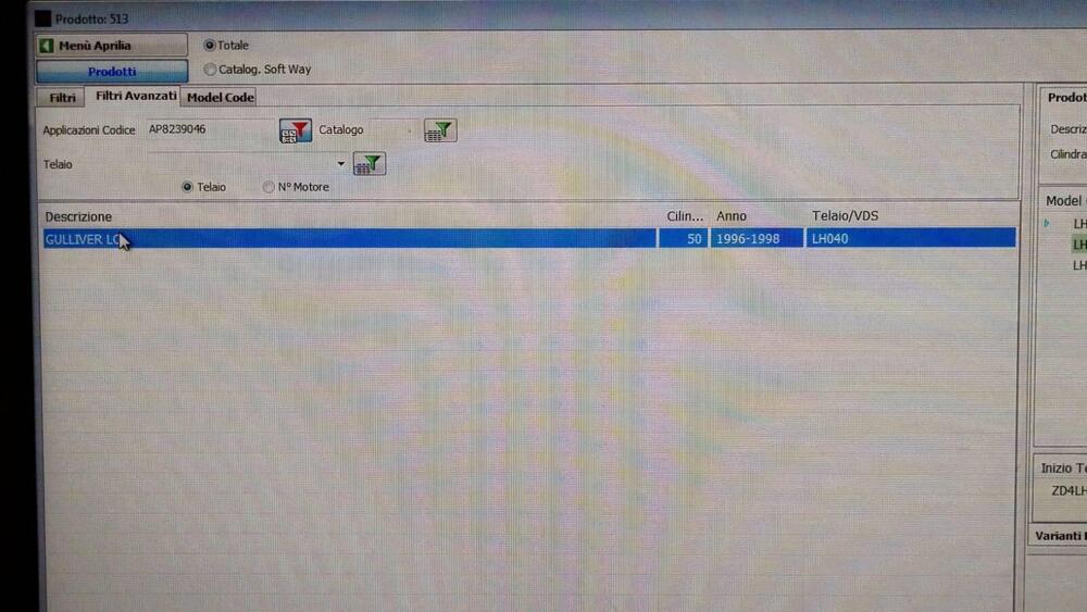 PLANCIA STRUMENTI APRILIA GULLIVER AP8239046 (3)