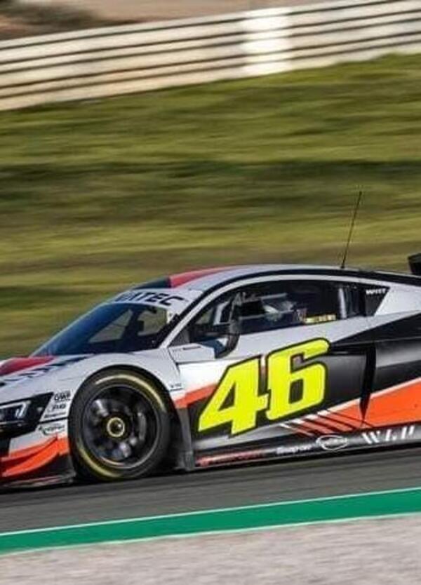 Valentino torna a Valencia, ma niente Ferrari: in pista con l&rsquo;Audi R8 LMS GT3