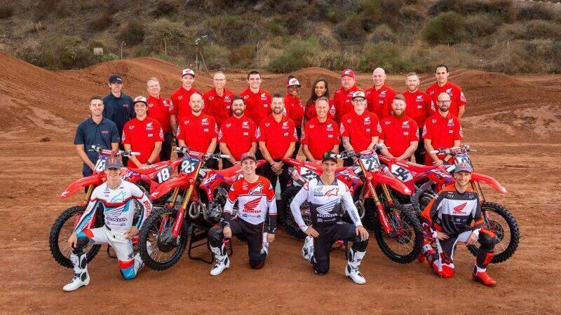 Il Team Honda HRC presenta la formazione 2022 nel Motocross USA