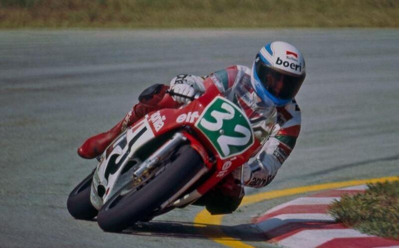 Loris Reggiani a Misano nel 1987 (foto F. Fraternali)