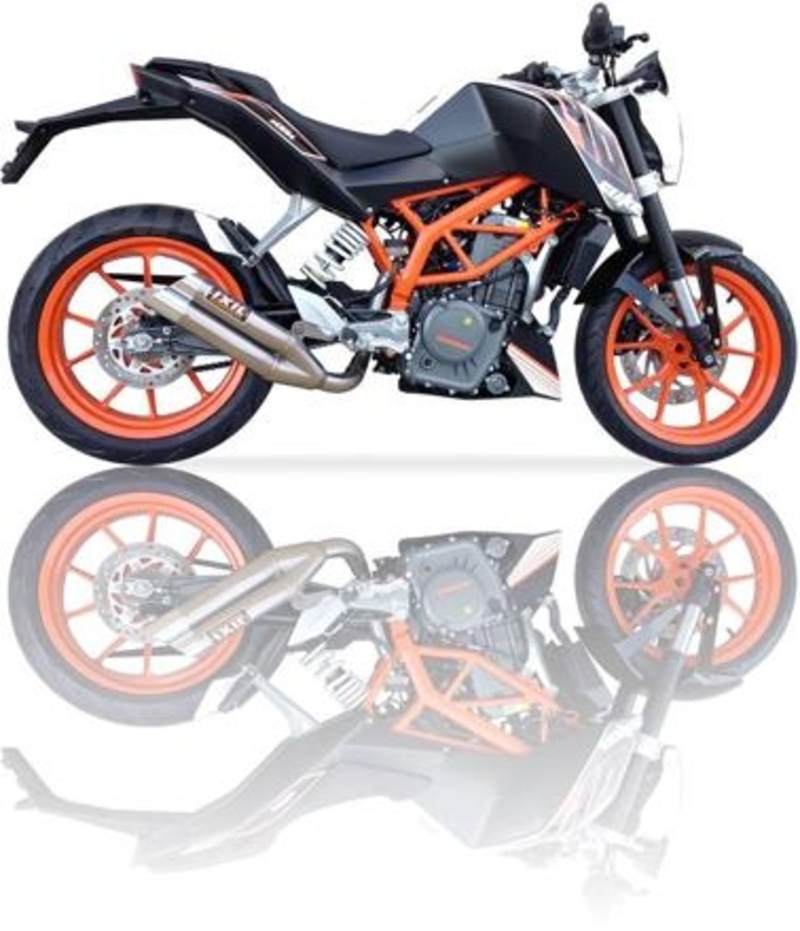 Impianto di scarico Ixil Dual Hyperlow L3X per KTM Duke 390