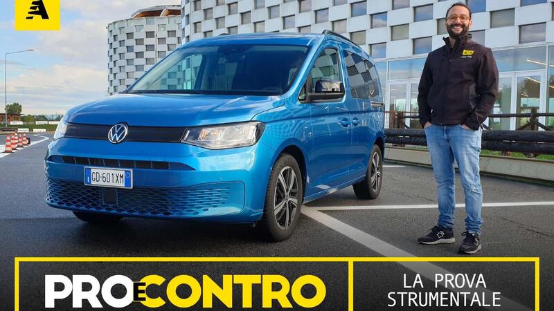 Volkswagen Caddy, PRO e CONTRO | La pagella e tutti i numeri della prova strumentale