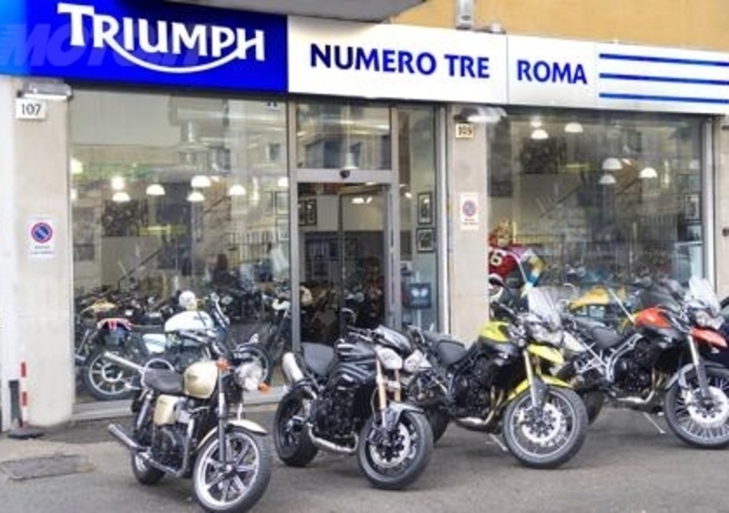 "Weekend Special " Triumph alla concessionaria Numerotre di Roma