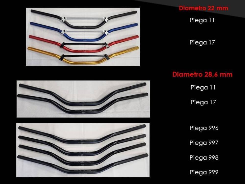 Manubrio ERGAL 22 mm 28,6 mm cross enduro motard NRC PRODOTTI NUOVI (4)