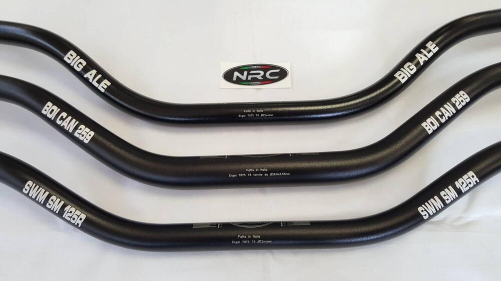 Manubrio ERGAL 22 mm 28,6 mm cross enduro motard NRC PRODOTTI NUOVI (10)