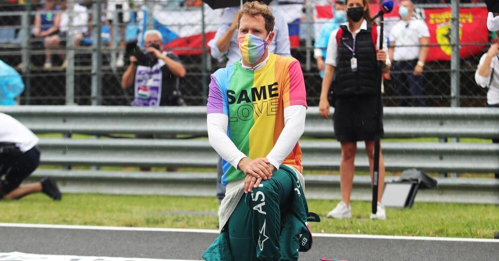C&rsquo;&egrave; ancora un pilota sotto l&rsquo;arcobaleno? Vettel assicura: &ldquo;Non vado avanti solo per lanciare messaggi&rdquo;