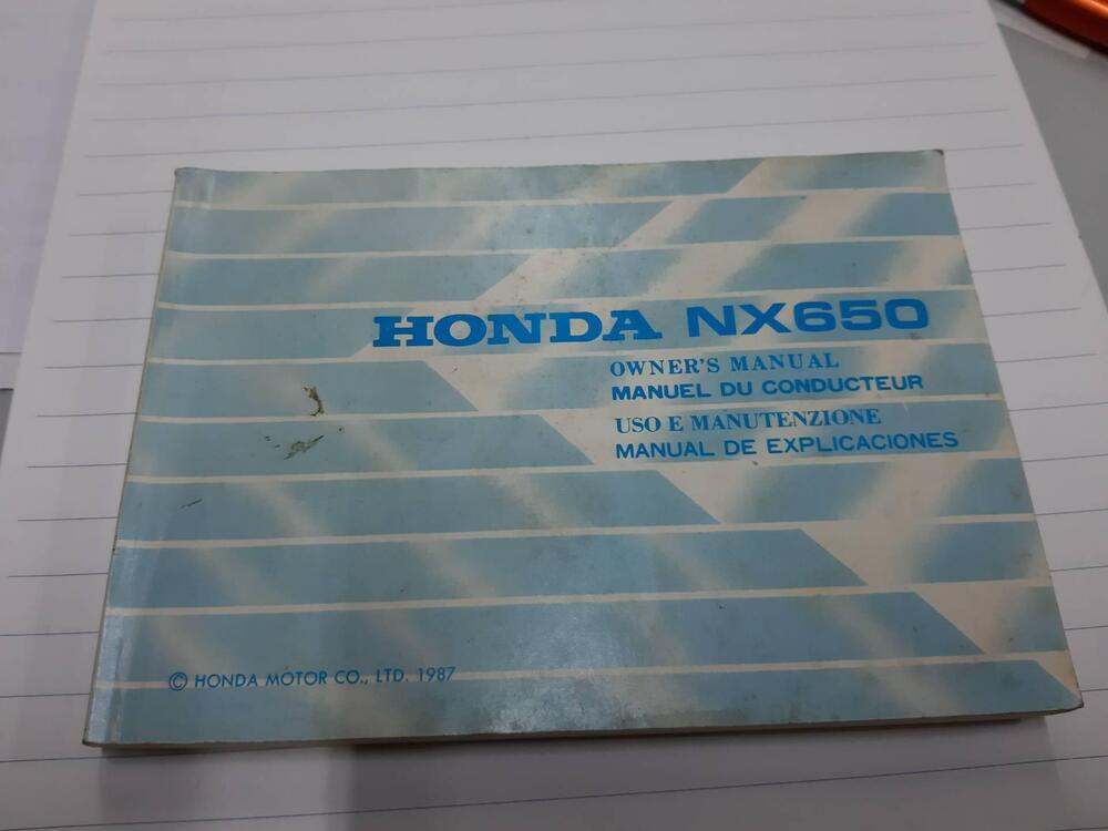 Uso manutenzione Honda NX 650 dominator
