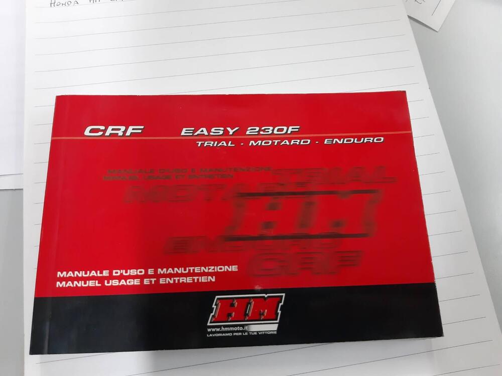 Manuale HM Honda CRF 230 F Easy