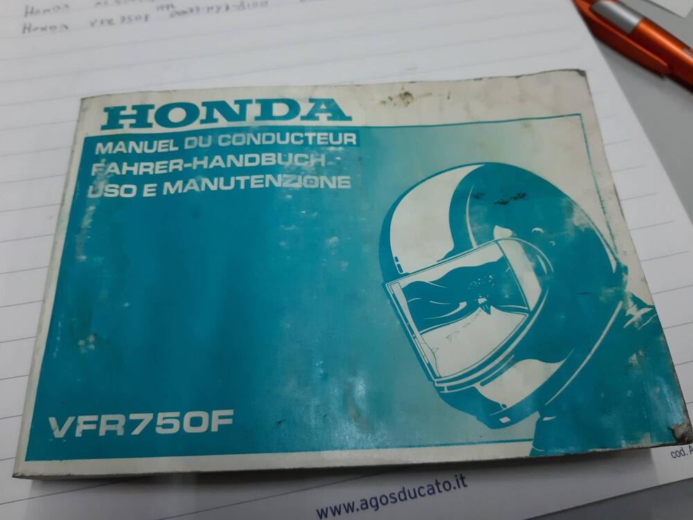 Manuale Honda VFR 750 F