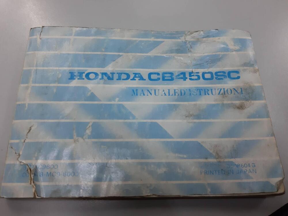 Manuale Honda CB 450 SC