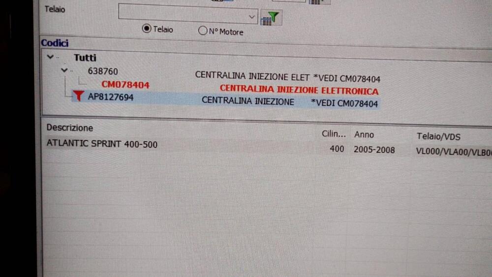 CENTRALINA INIEZIONE PER APRILIA ATLANTIC CM078404 (3)