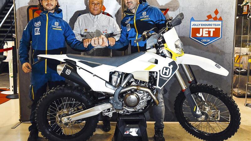 Alex Salvini con Husqvarna Jet Zanardo