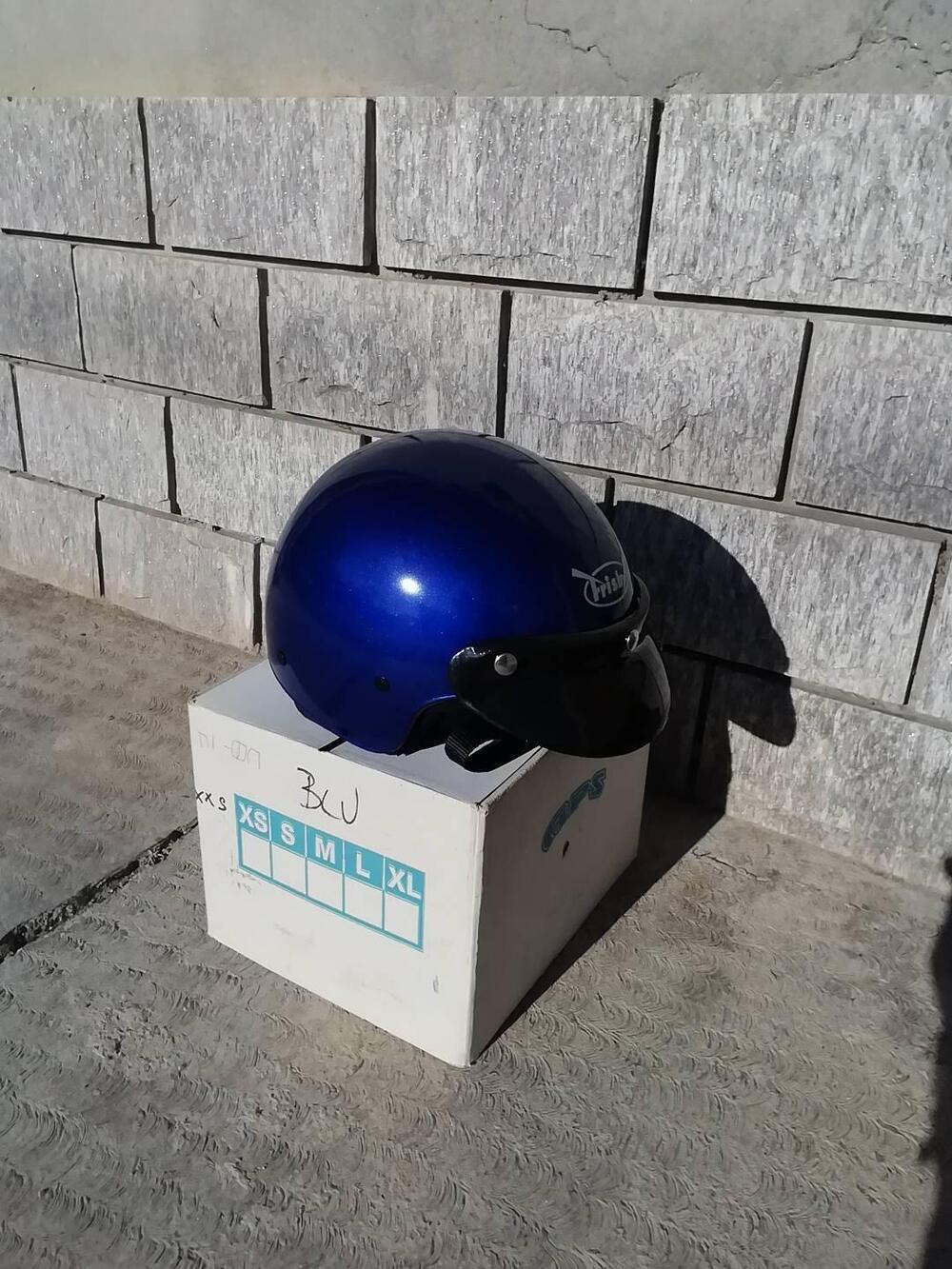 Caschi da moto APS Frisby blu XXS e XS Aps Helmets