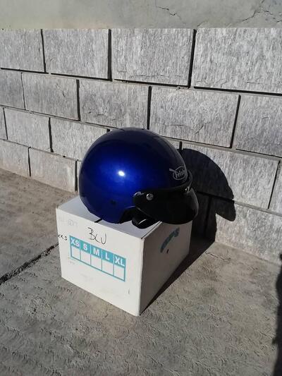 Caschi da moto APS Frisby blu XXS e XS Aps Helmets