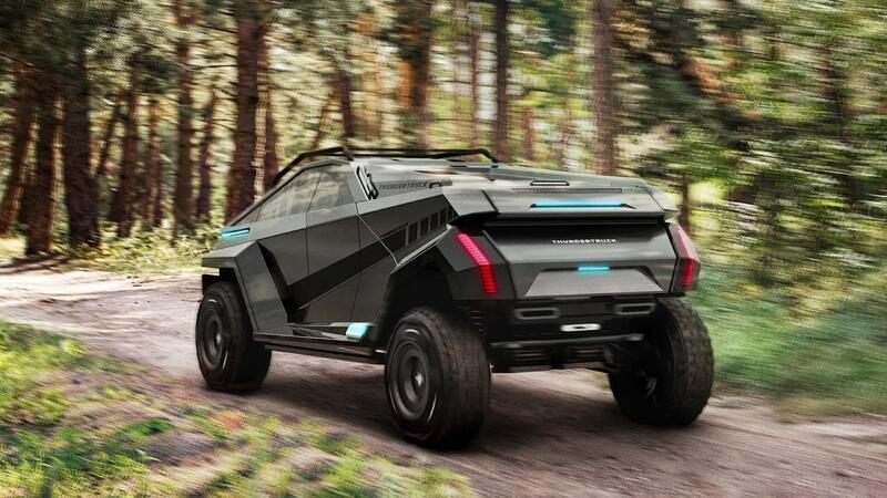 Il Cybertruck &egrave; un veicolo da snob? Guardate il Thundertruck alla 007 [anche 6x6 con drone]