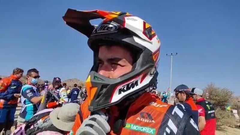 Dakar 2022, T12. Danilo Petrucci: &quot;Sono caduto ancora, ma l&#039;ho finita!&quot; [VIDEO]